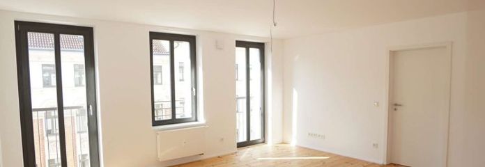 Amplio piso de 3 habitaciones con balcón en Leipzig-Reudnitz