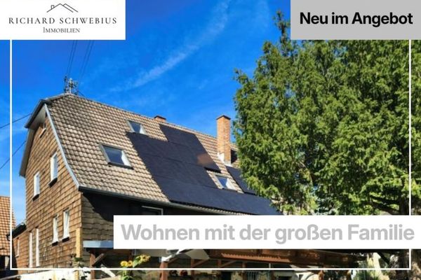 Großzügiges Zweifamilienhaus mit Traumgarten, PV-Anlage und Mieteinnahmen