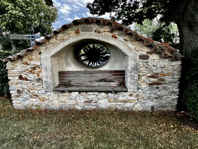 Einfriedung Mauer innen