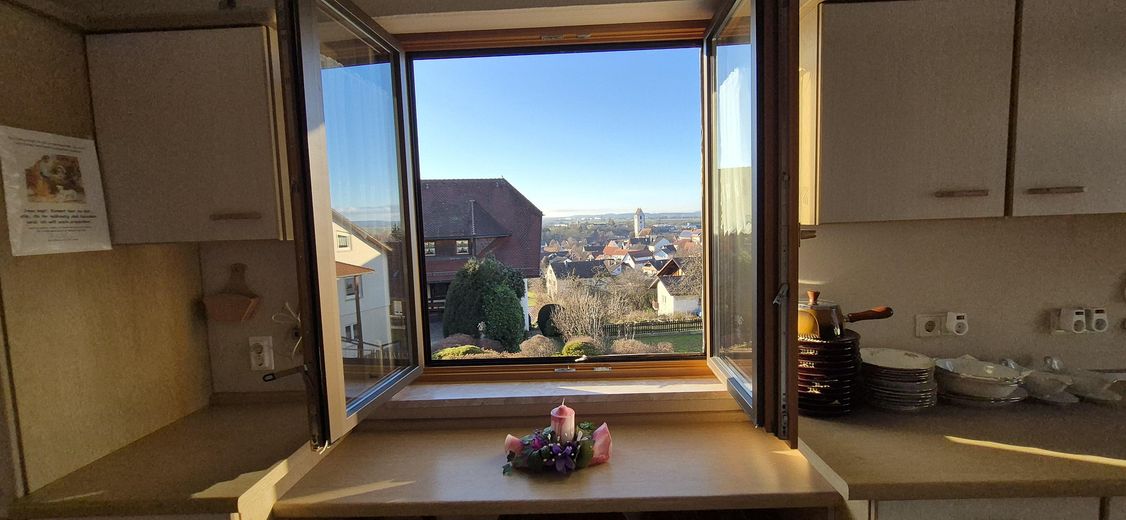 Blick aus der Küche