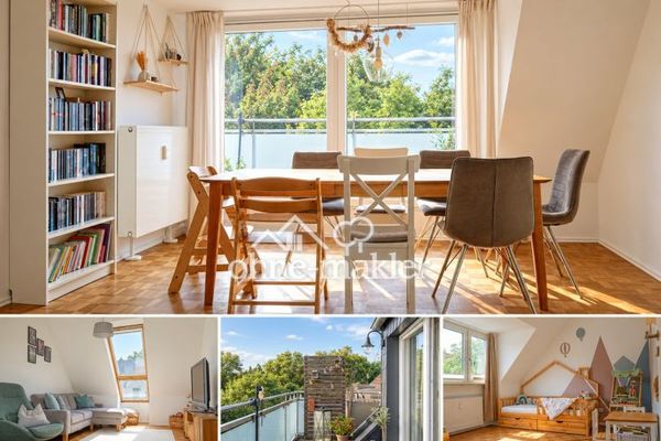 Umfangreich modernisierte 4-Zimmer-Wohnung mit großem Balkon + ca. 30qm2 Dachboden im Moltkeviertel