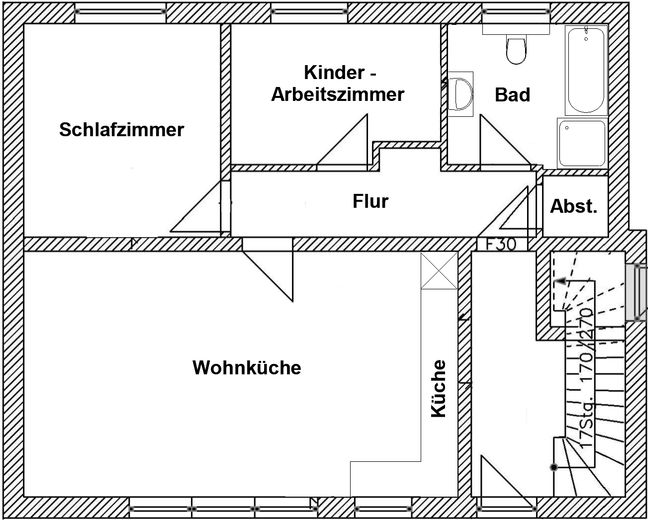 Grundriss ohne Maßstab