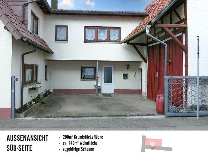 Hofblick mit offenem Tor