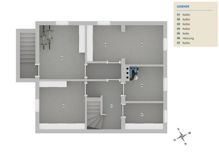 Quand le calme rencontre la proximité - Maison individuelle avec jardin à Neu Hagen - sans commission – Grundriss Kellergeschoss