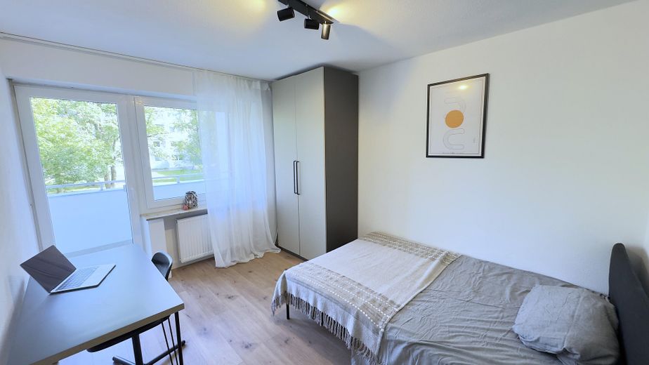 Vollvermietete 4-Zimmer-WG-Wohnung in Hadern, saniert und möbliert – Zimmer 4