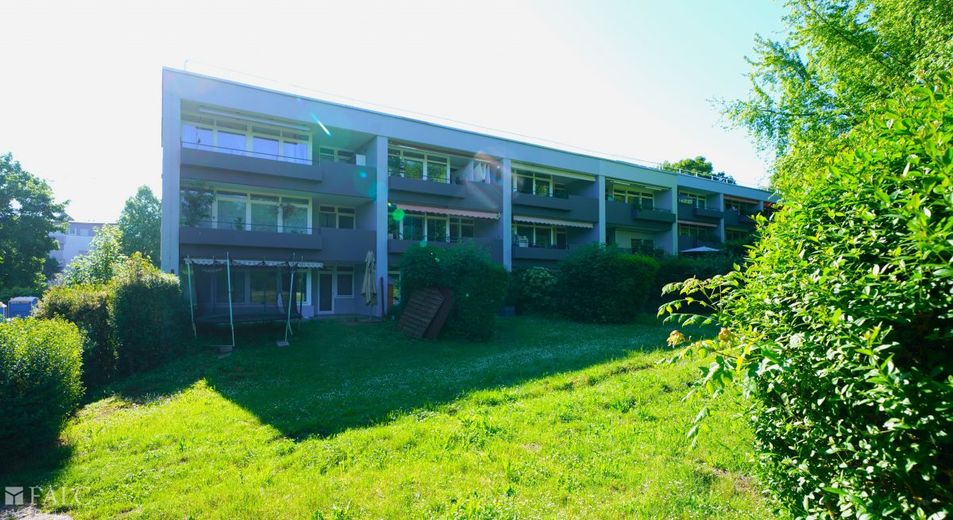 Wohnen auf zwei Ebenen am Pfühlpark - FALC Immobilien Heilbronn – Aussicht aufs Grüne