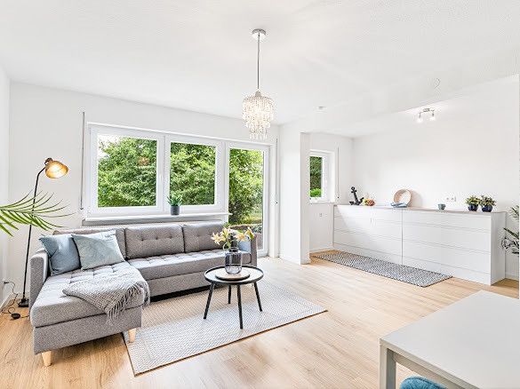 Helle 3-Zimmer-Wohnung mit Terrasse ins Grüne – frisch renoviert – Photo 1