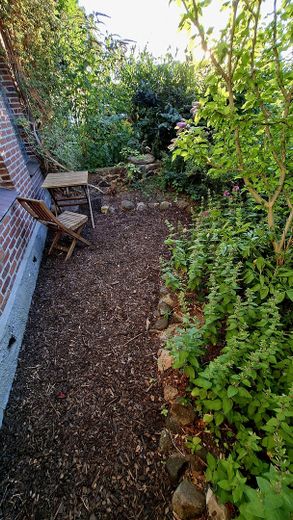 Wohnen, wo andere Urlaub machen. Strandnähe, Gartenecke. 2 Zimmer Wohnung für Singles oder Paare – Gartenecke