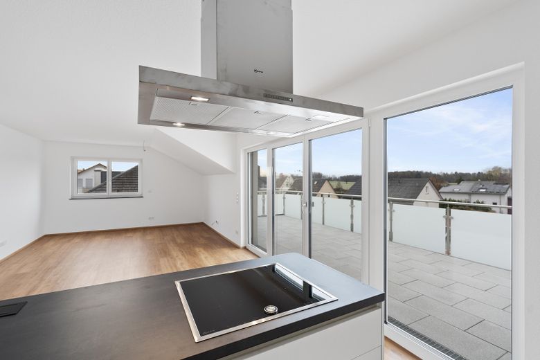 Kochinsel mit Ausblick