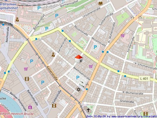 Sanierte 2-ZKB mit EBK am Beethovenplatz, perfekte City-Lage – Lageplan SS 24-26