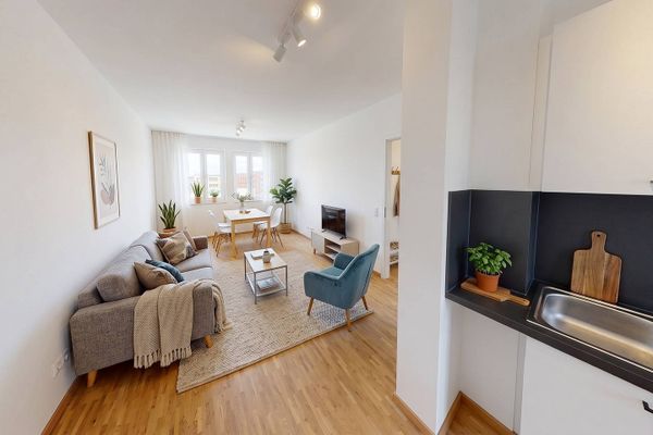 Vivienda moderna en Kronsrode: piso de 4 habitaciones con COCINA EQUIPADA, BALCÓN y LOGIA