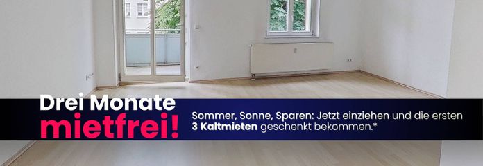 Pirna-Sonnenstein में BALCONY और सुविचारित फ्लोर प्लान के साथ उज्ज्वल 2-कमरों वाला अपार्टमेंट – Ansicht I: Wohn- und Esszimmer