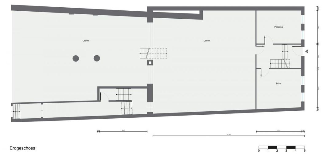 Grundriss Ladenlokal Erdgeschoss
