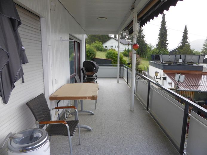 Balkon im Erdgeschoss