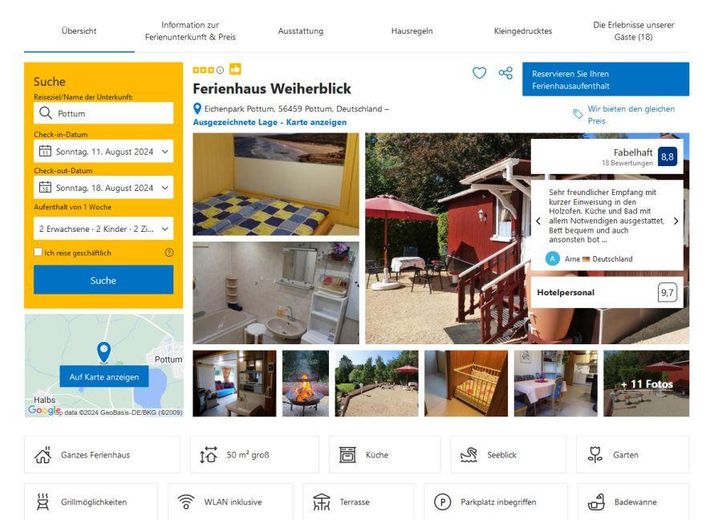 Wohnungen/ Seniorenresidenzen (11), Blockhaus-Treffpunkt(1), Bauplätze (3) – Haus Weierblick/ Booking.Com