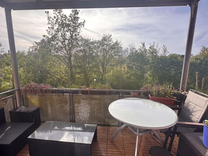 Ausblick vom Balkon