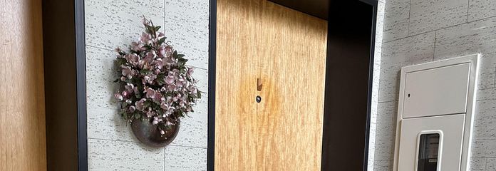 Blick auf Wohnungstür