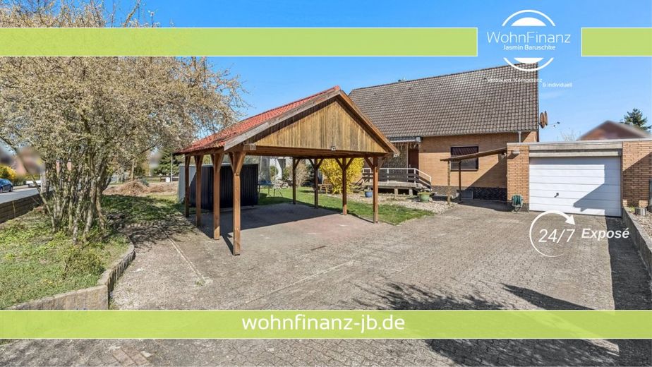 Großes Einfamilienhaus mit Einliegerwohnung, Garage, Carport, Keller und Kamin – Titelbild Immobilien