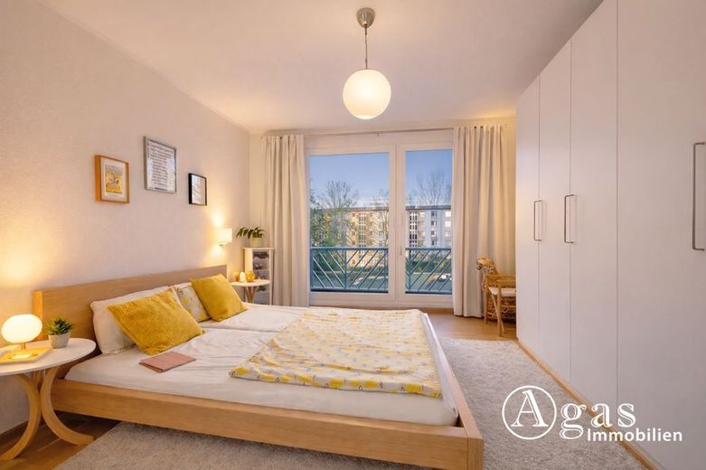 Berlin-Mitte! 3-Zimmer-Wohnung mit Balkon, derzeit vermietet – Schlafzimmer
