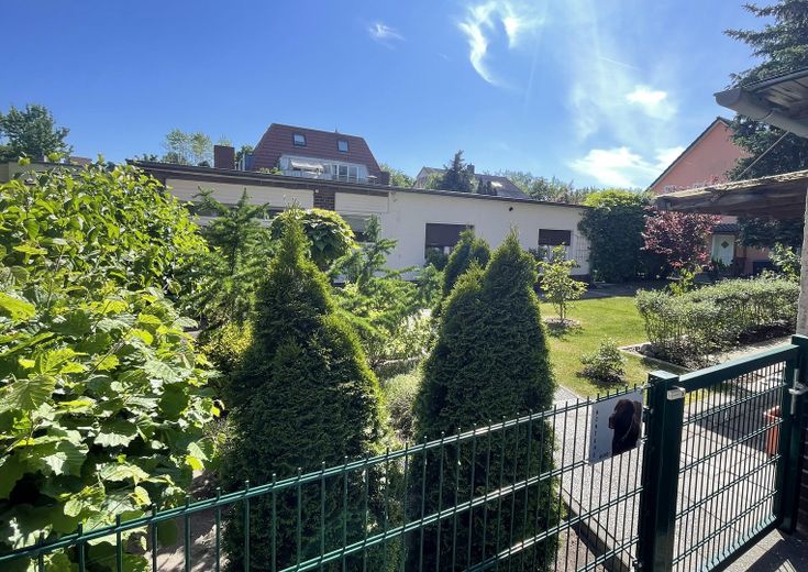 Blick auf den Bungalow