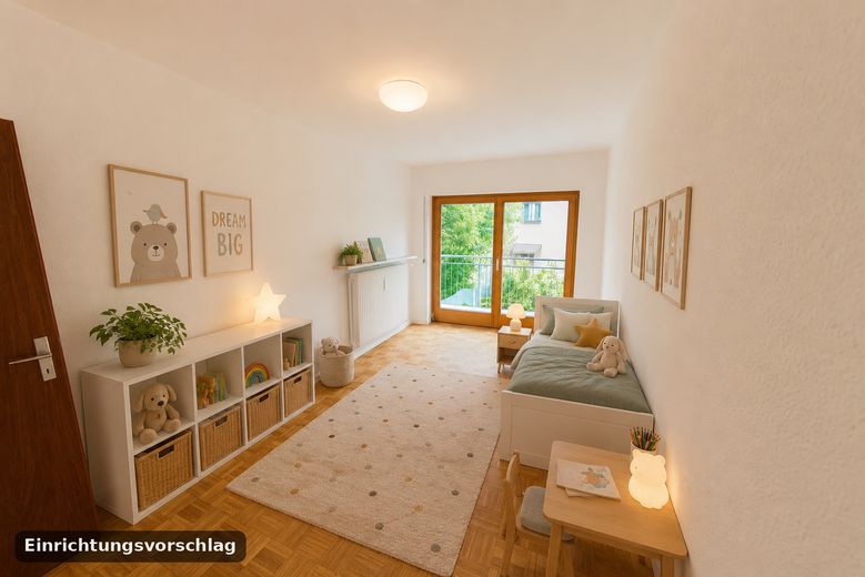 Wohnen wie im eigenen Haus: 6,5-Zi.-Maisonette, 195 m² mit Weitblick, ruhige Waldrandlage in Leimen – Kinderzimmer