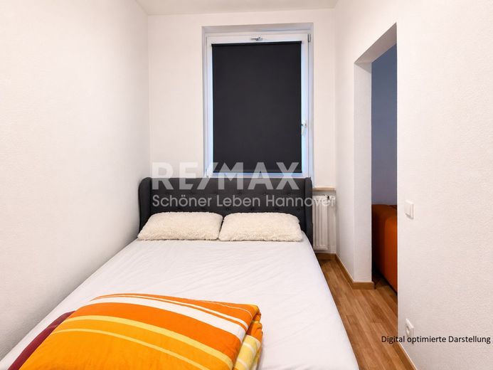 1-Zimmer-Erdgeschosswohnung im Hinterhaus – Schlafzimmer
