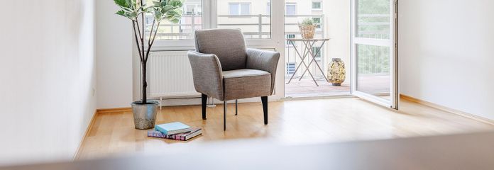 Südausrichtung Wohnzimmer