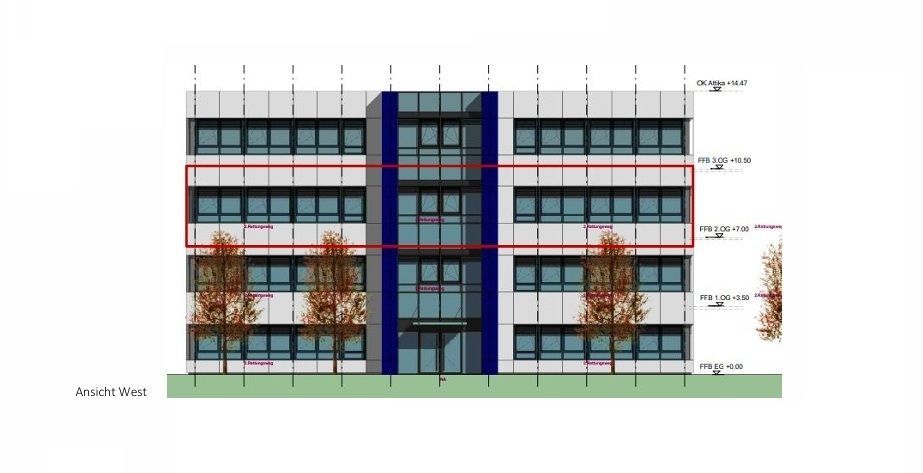 Außenansicht Gewerbe 2. OG