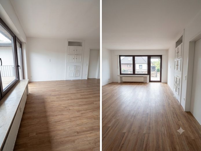 Großzügige 2-Zimmer-Erdgeschosswohnung mit eigener Terrasse, Garten & Garage in Duisburg-Baerl – Wohnzimmer 2