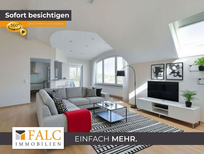 96 m² Wohnkomfort: Helle 4-Zimmer-Wohnung mit Balkon und Extras – Wohnzimmer - (KI generiert)