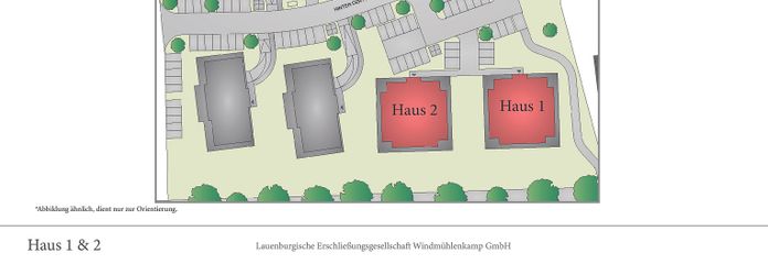 Lageplan Haus 1 & 2 
