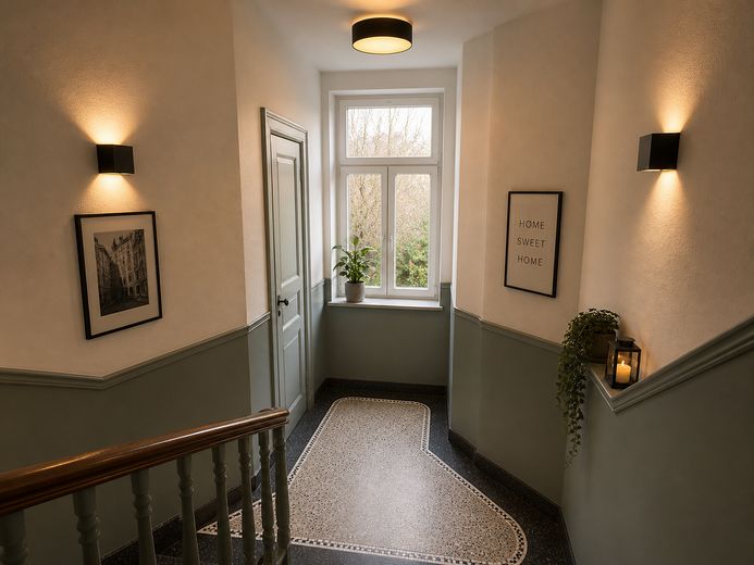 Mietrendite von 7,3% möglich!!! 10-Fam.-Haus in Hannover-Linden Mitte zu verkaufen – Hausflur