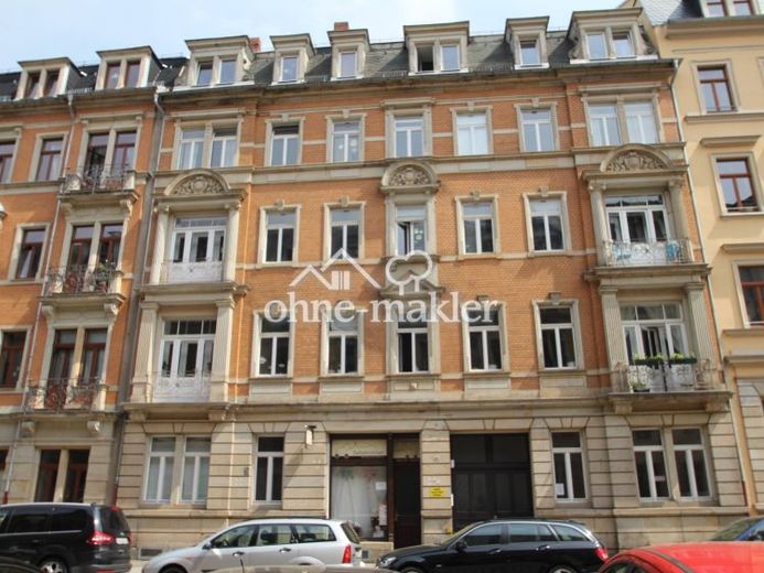 Johannstadt, Nähe Medak, Schöne 4-Raum-Wohnung mit Dielenfußboden und Balkon – Foto 2