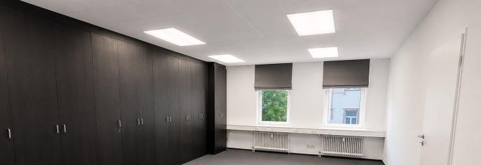Office or practice space in a central city location with balcony
