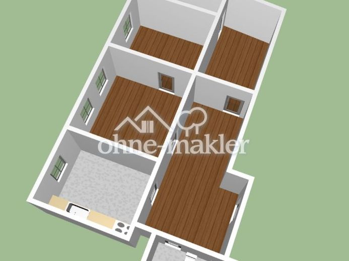 3-Zimmer DG-Wohnung in der Kernstadt - WG geignet (Whg 7014) – Zdjęcie 1