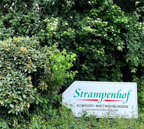 Goßzügige Wohnung für 2 Personen auf dem Strampenhof im Herzen von Bad Bevensen – Einfahrt zum Strampenhof