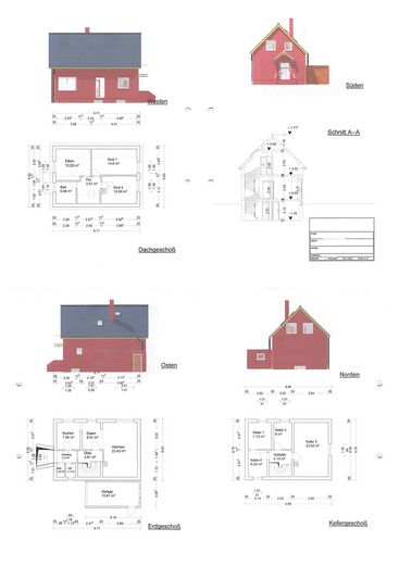 Grundriss des Hauses