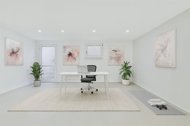 Keller als Wohnraum Staging