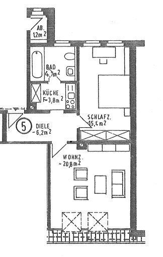 Gemütliche DG 2-Zi. mit Laminat, Kamin und EBK in zentraler Lage! SP mgl. – scheringer14_DGli_GR