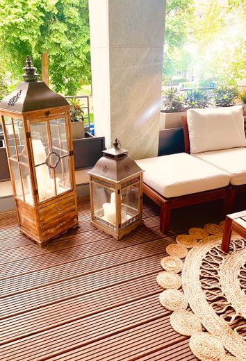 Klostergärten Münster | Concierge | Spa | Fitness | 123 m² | 3 Balkone | TG | Luxuswohnung – Balkon 2