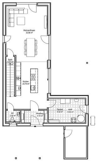 Neubau 2023 | KfW-40+ | PV + Speicher | 135 qm Wohnfläche | 635 qm Grundstück mit Südgarten – Grundriss OG