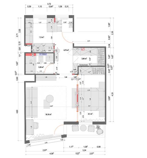 Erstbezug 2026 | Designer-Küche | Balkon | Ankleide | ruhig | teilmöbliert | mit Anmeldung – Foto 13