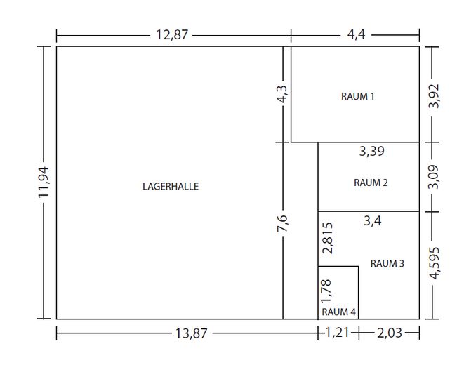 Central residential and commercial building with commercial hall and PV system – Foto 17