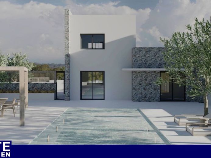 Moderne Neubau-Villa mit Pool & BBQ-Bereich in Drapanos – Immobilie Kreta kaufen – Foto 1