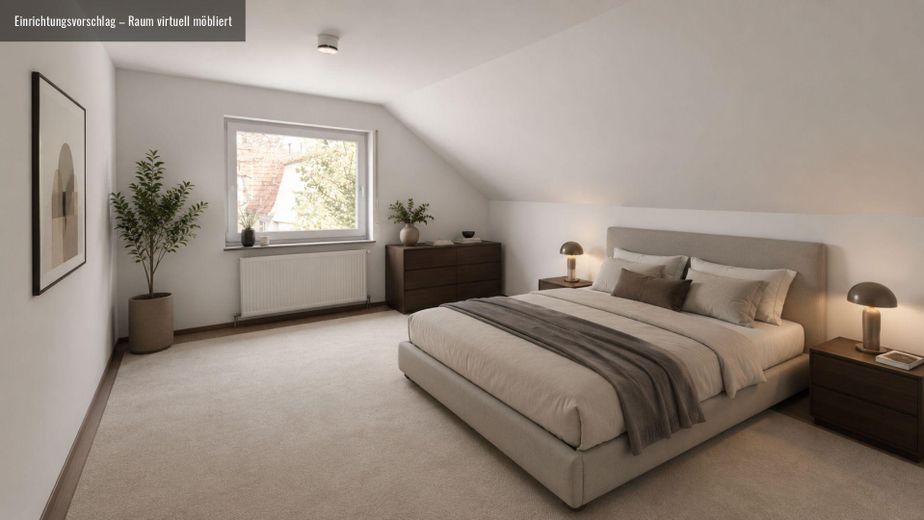 Bezugsfrei & provisionsfrei: Flexibles Dreifamilienhaus in Weilburg – Schlafzimmer DG 2