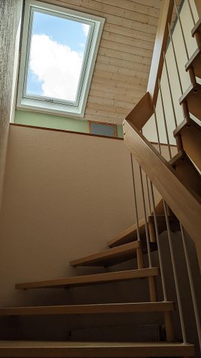 Treppe zum Dachgeschoss