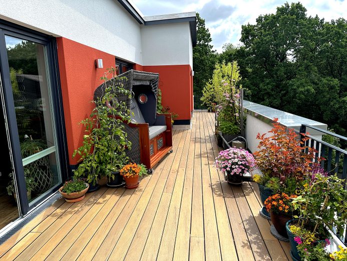 Penthouse Schwerin – Terrasse