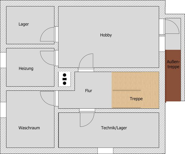 Provisionsfrei - Freistehendes Einfamilienhaus mit großem Garten nahe Stadtplatz und Innauen – Keller
