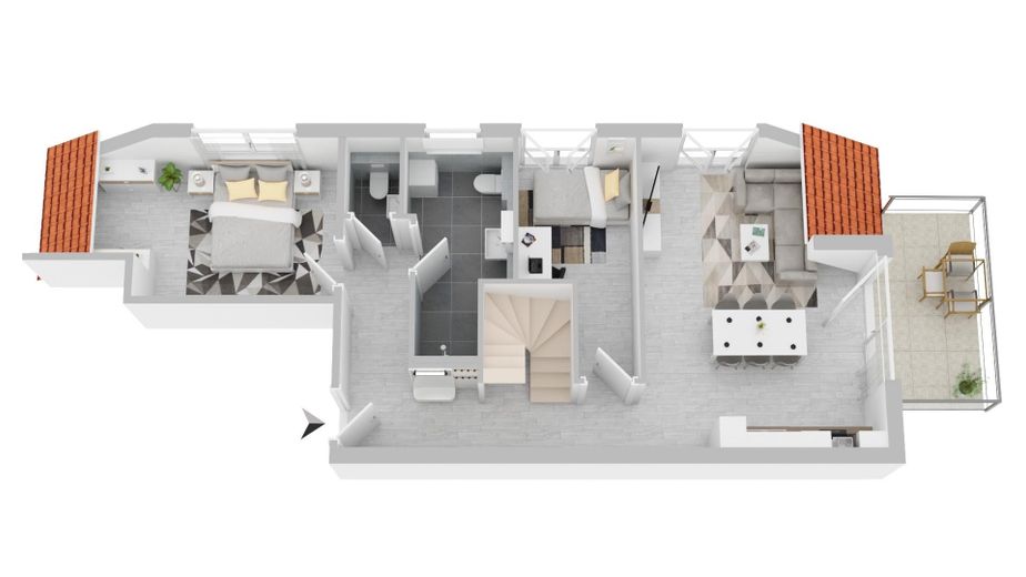 3D-Grundriss 1. DG