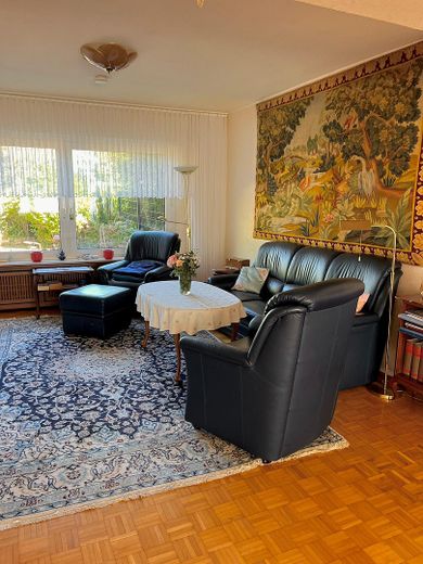 Casa con potencial para dos unidades residenciales en Colonia Flittard – Wohnzimmer EG Richtung Garten